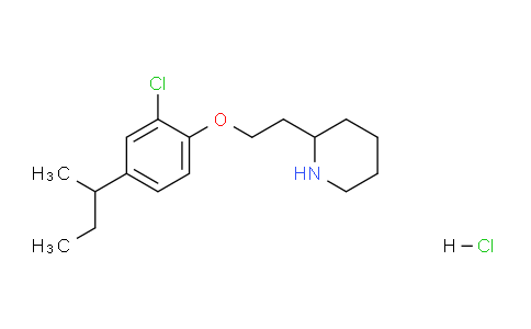 CAS No. 1219979-27-7, 2-(2-(4-(sec-Butyl)-2-chlorophenoxy)ethyl)piperidine hydrochloride