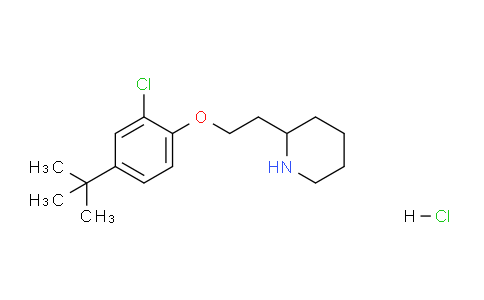 CAS No. 1220029-59-3, 2-(2-(4-(tert-Butyl)-2-chlorophenoxy)ethyl)piperidine hydrochloride