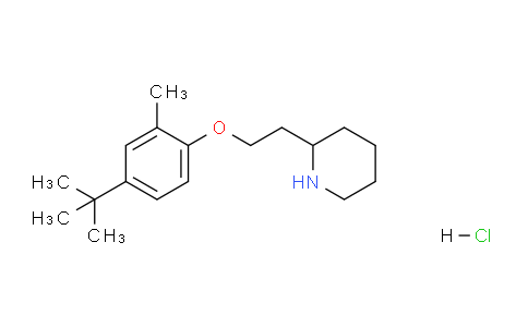 CAS No. 1220016-54-5, 2-(2-(4-(tert-Butyl)-2-methylphenoxy)ethyl)piperidine hydrochloride