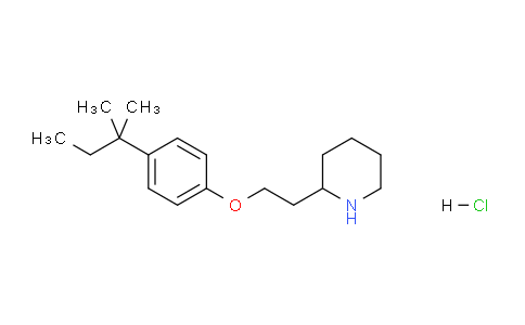 CAS No. 1220037-71-7, 2-(2-(4-(tert-Pentyl)phenoxy)ethyl)piperidine hydrochloride