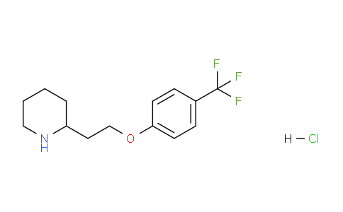 CAS No. 1220037-66-0, 2-(2-(4-(Trifluoromethyl)phenoxy)ethyl)piperidine hydrochloride