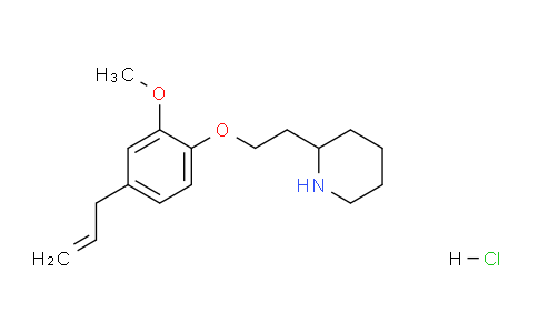 CAS No. 1220031-11-7, 2-(2-(4-Allyl-2-methoxyphenoxy)ethyl)piperidine hydrochloride