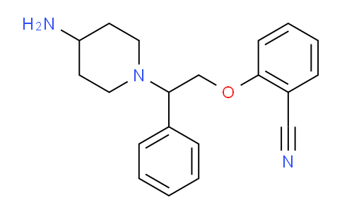 CAS No. 1227269-43-3, 2-(2-(4-Aminopiperidin-1-yl)-2-phenylethoxy)benzonitrile