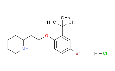 CAS No. 1219948-94-3, 2-(2-(4-Bromo-2-(tert-butyl)phenoxy)ethyl)piperidine hydrochloride