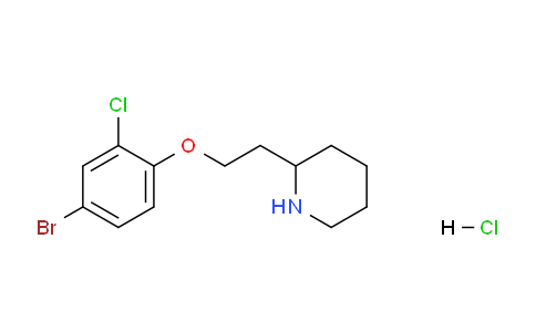 CAS No. 1219957-73-9, 2-(2-(4-Bromo-2-chlorophenoxy)ethyl)piperidine hydrochloride