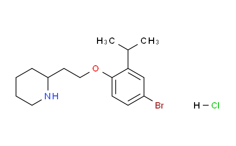 CAS No. 1220027-44-0, 2-(2-(4-Bromo-2-isopropylphenoxy)ethyl)piperidine hydrochloride