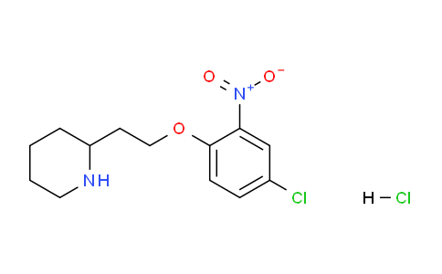 CAS No. 1220027-86-0, 2-(2-(4-Chloro-2-nitrophenoxy)ethyl)piperidine hydrochloride