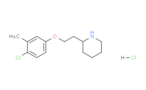 CAS No. 1220019-98-6, 2-(2-(4-Chloro-3-methylphenoxy)ethyl)piperidine hydrochloride