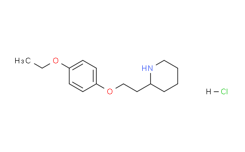 CAS No. 1220016-38-5, 2-(2-(4-Ethoxyphenoxy)ethyl)piperidine hydrochloride