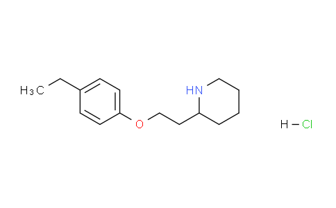 CAS No. 1220016-75-0, 2-(2-(4-Ethylphenoxy)ethyl)piperidine hydrochloride