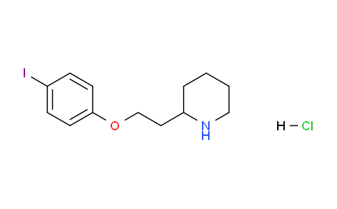 CAS No. 1220020-05-2, 2-(2-(4-Iodophenoxy)ethyl)piperidine hydrochloride