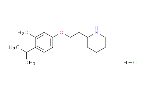 CAS No. 1220032-35-8, 2-(2-(4-Isopropyl-3-methylphenoxy)ethyl)piperidine hydrochloride