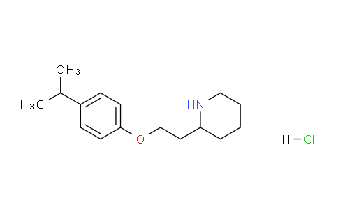 CAS No. 1220032-19-8, 2-(2-(4-Isopropylphenoxy)ethyl)piperidine hydrochloride