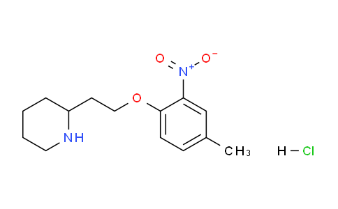 CAS No. 1219982-41-8, 2-(2-(4-Methyl-2-nitrophenoxy)ethyl)piperidine hydrochloride