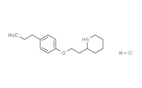 CAS No. 1220037-81-9, 2-(2-(4-Propylphenoxy)ethyl)piperidine hydrochloride