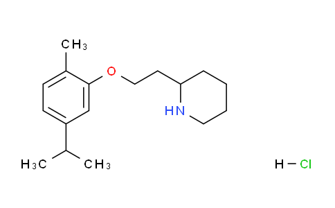 CAS No. 1220031-80-0, 2-(2-(5-Isopropyl-2-methylphenoxy)ethyl)piperidine hydrochloride