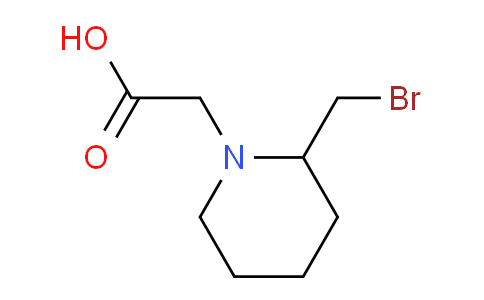 CAS No. 1353978-41-2, 2-(2-(Bromomethyl)piperidin-1-yl)acetic acid