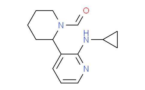 CAS No. 1352531-70-4, 2-(2-(Cyclopropylamino)pyridin-3-yl)piperidine-1-carbaldehyde