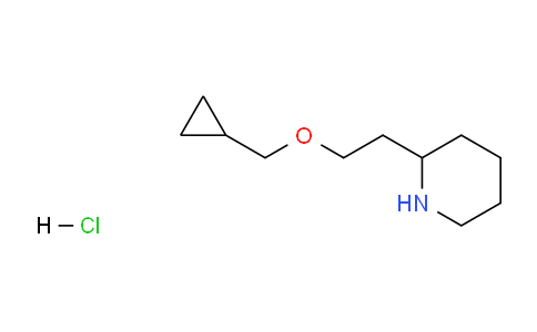 CAS No. 1220016-34-1, 2-(2-(Cyclopropylmethoxy)ethyl)piperidine hydrochloride