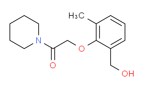 CAS No. 1427026-83-2, 2-(2-(Hydroxymethyl)-6-methylphenoxy)-1-(piperidin-1-yl)ethanone