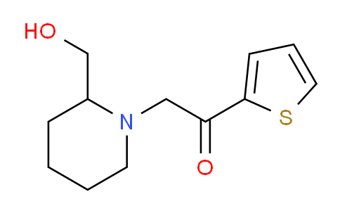 CAS No. 1250898-95-3, 2-(2-(Hydroxymethyl)piperidin-1-yl)-1-(thiophen-2-yl)ethanone