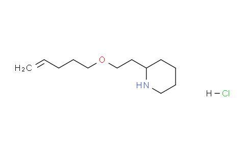 CAS No. 1220036-63-4, 2-(2-(Pent-4-en-1-yloxy)ethyl)piperidine hydrochloride