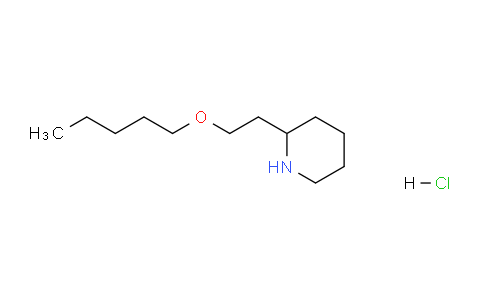 CAS No. 1220028-75-0, 2-(2-(Pentyloxy)ethyl)piperidine hydrochloride