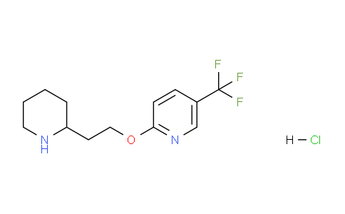 CAS No. 1219976-75-6, 2-(2-(Piperidin-2-yl)ethoxy)-5-(trifluoromethyl)pyridine hydrochloride