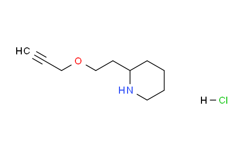 CAS No. 1219980-65-0, 2-(2-(Prop-2-yn-1-yloxy)ethyl)piperidine hydrochloride