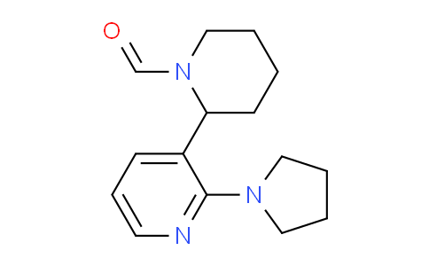 CAS No. 1352492-45-5, 2-(2-(Pyrrolidin-1-yl)pyridin-3-yl)piperidine-1-carbaldehyde