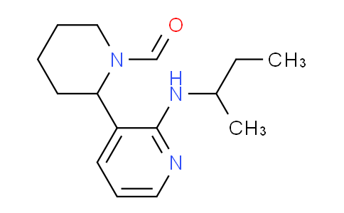 CAS No. 1352525-49-5, 2-(2-(sec-Butylamino)pyridin-3-yl)piperidine-1-carbaldehyde