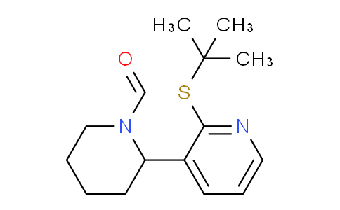 CAS No. 1352488-85-7, 2-(2-(tert-Butylthio)pyridin-3-yl)piperidine-1-carbaldehyde