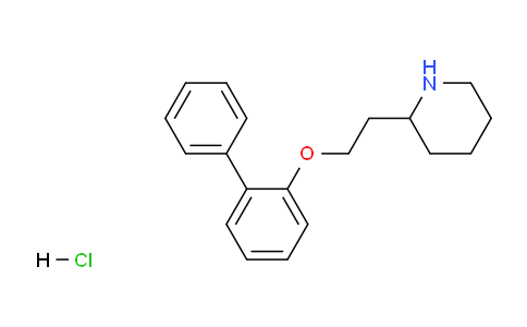 CAS No. 1220031-69-5, 2-(2-([1,1'-Biphenyl]-2-yloxy)ethyl)piperidine hydrochloride