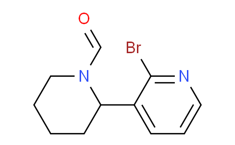 CAS No. 1352512-16-3, 2-(2-Bromopyridin-3-yl)piperidine-1-carbaldehyde
