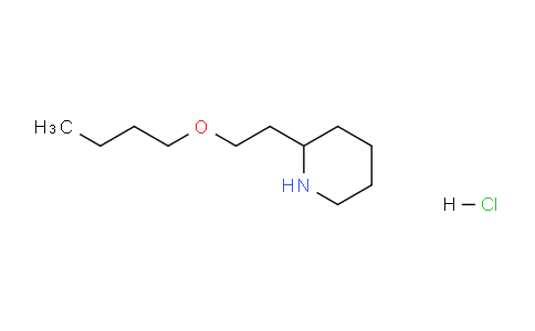 CAS No. 1220030-28-3, 2-(2-Butoxyethyl)piperidine hydrochloride