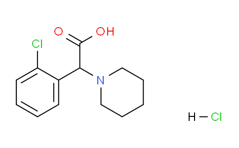 CAS No. 1779462-24-6, 2-(2-Chlorophenyl)-2-(piperidin-1-yl)acetic acid hydrochloride