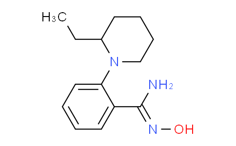 CAS No. 1094863-76-9, 2-(2-Ethylpiperidin-1-yl)-N'-hydroxybenzimidamide