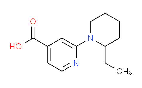 CAS No. 1094711-00-8, 2-(2-Ethylpiperidin-1-yl)isonicotinic acid