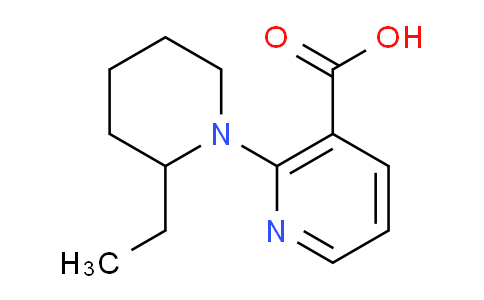 CAS No. 1094523-96-2, 2-(2-Ethylpiperidin-1-yl)nicotinic acid