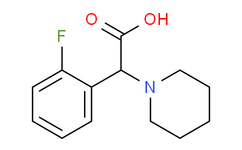 CAS No. 1017206-15-3, 2-(2-Fluorophenyl)-2-(piperidin-1-yl)acetic acid
