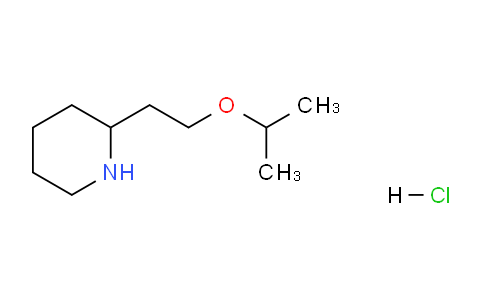 CAS No. 1219972-32-3, 2-(2-Isopropoxyethyl)piperidine hydrochloride