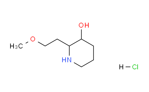CAS No. 1219403-60-7, 2-(2-Methoxyethyl)piperidin-3-ol hydrochloride