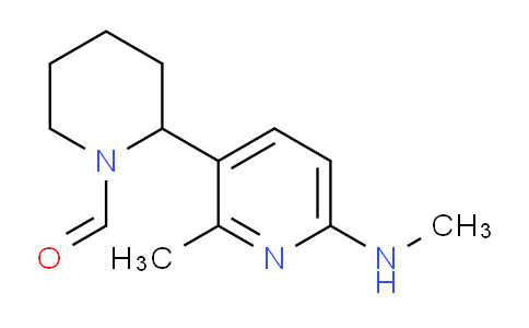CAS No. 1352502-49-8, 2-(2-Methyl-6-(methylamino)pyridin-3-yl)piperidine-1-carbaldehyde