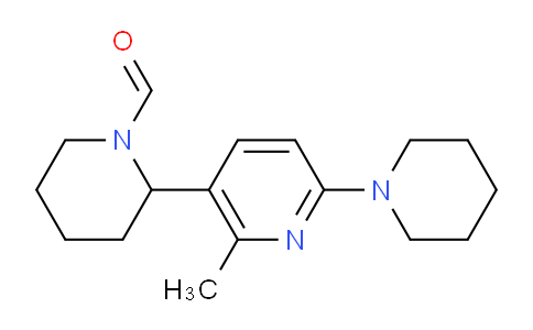 CAS No. 1352521-46-0, 2-(2-Methyl-6-(piperidin-1-yl)pyridin-3-yl)piperidine-1-carbaldehyde