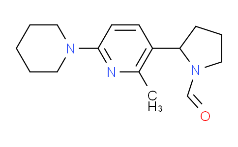 CAS No. 1352520-85-4, 2-(2-Methyl-6-(piperidin-1-yl)pyridin-3-yl)pyrrolidine-1-carbaldehyde