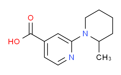 CAS No. 1019127-10-6, 2-(2-Methylpiperidin-1-yl)isonicotinic acid