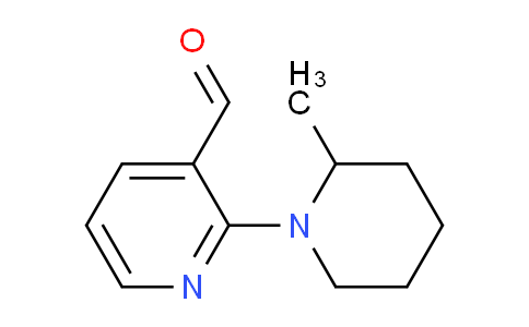 CAS No. 1702417-33-1, 2-(2-Methylpiperidin-1-yl)nicotinaldehyde