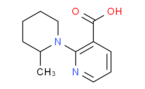 CAS No. 1019461-43-8, 2-(2-Methylpiperidin-1-yl)nicotinic acid