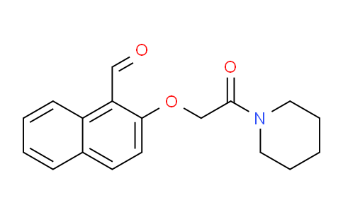 CAS No. 1386599-85-4, 2-(2-Oxo-2-(piperidin-1-yl)ethoxy)-1-naphthaldehyde