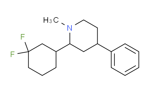 CAS No. 1241505-02-1, 2-(3,3-Difluorocyclohexyl)-1-methyl-4-phenylpiperidine